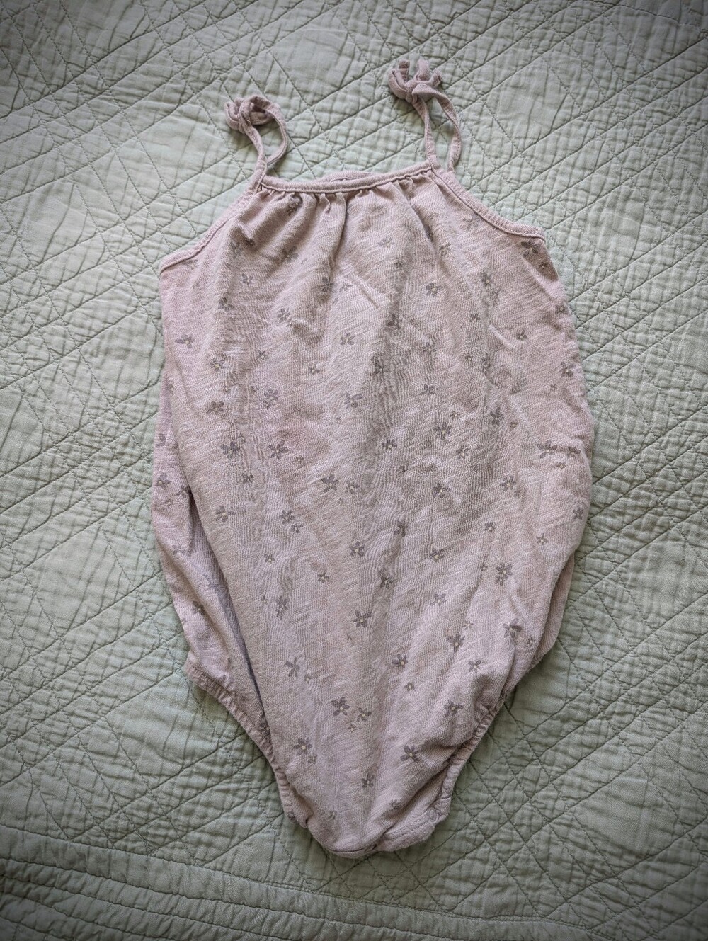 Rylee + Cru Mauve Floral Romper 2-3Y